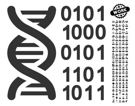 Genome Code Icon with Work Bonus イラスト素材