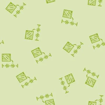 Genome editing genetic engineering glyph vector seamless pattern イラスト素材