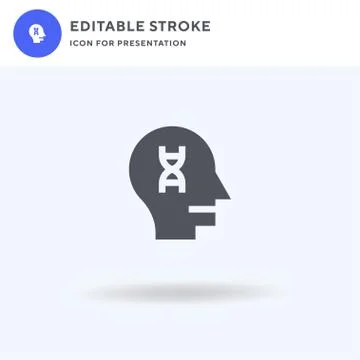 Genome icon vector, filled flat sign, solid pictogram isolated on white, logo 스톡 일러스트