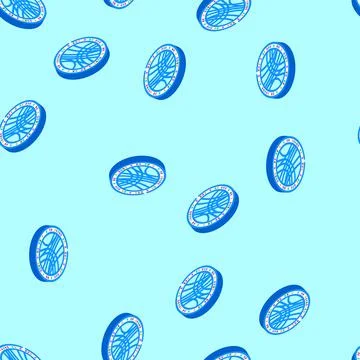 Genome map genetic engineering isometric icon seamless pattern Illustrazione stock