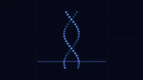 Genomic Sequencing and DNA Helix Mutation Animation with Personalized Medic.. Stock-Footage 346130579