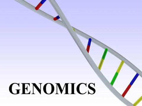 GENOMICS - biological concept Stock Illustration