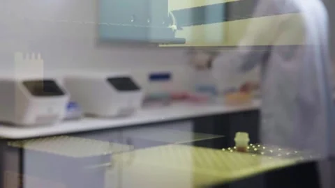 Genomics Lab -  looking into the laboratory Stock Footage 272155585