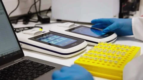 Genomics Lab -  testing comparisions Stock Footage 272156420