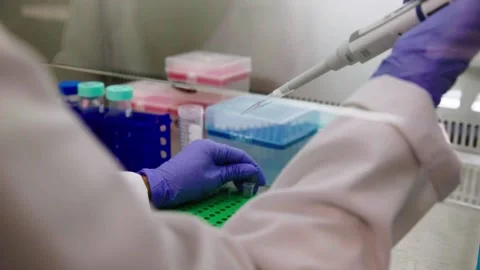 Genomics Lab -  testing station Stock Footage 272156196