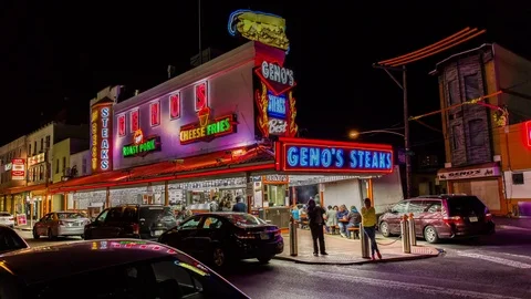 Geno's Steaks Philly TImelapse Vidéo 73025834