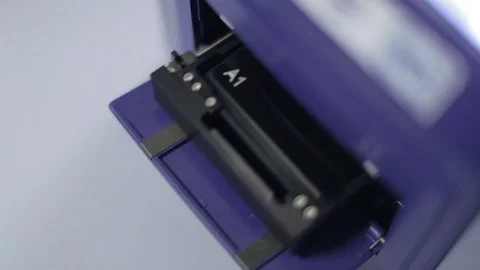 Genotyping Analysis Machine - Loading the Biochip Stock Footage 69850453