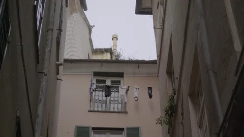 Genova Back Street View Handheld 4K Stock Footage 76665072