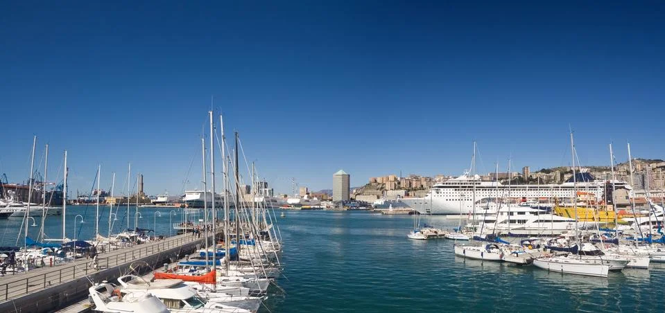 Genova seafront 스톡 사진