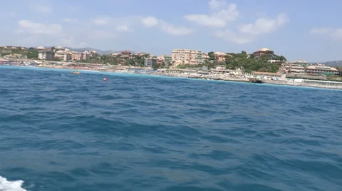 Genova seen from the sea Stock Footage 32318232