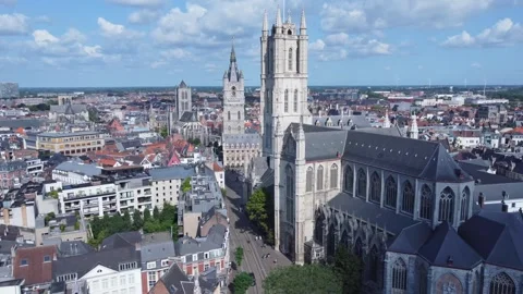 Gent_Aerial / 4K Stock Footage 248311114