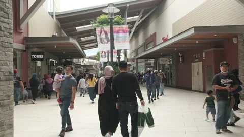 Genting Highlands Premium Outlets during Covid-19 Stock Footage 135088138