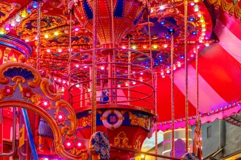 Genting Highlands Theme Park Carousel Lights Stock Photos