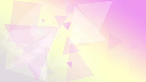 A gentle abstract polygon field of triangles floats over pastel yellow and .. Stock Illustration
