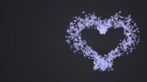 Gentle bubbles form a heartwarming shape, perfect for conveying love and Stock Footage 326704158
