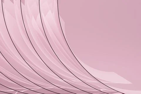 Gentle calm abstract background, pattern - curved lines of glass surfaces, la Stock Photos