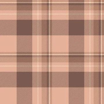 Gentle check pattern texture, folded textile background plaid. Indoor vecto.. Stock Illustration