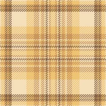 Gentle check plaid vector, event pattern tartan background. Gold fabric tex.. Stock Illustration