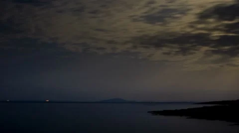 Gentle clouds bay Video stock 7910236