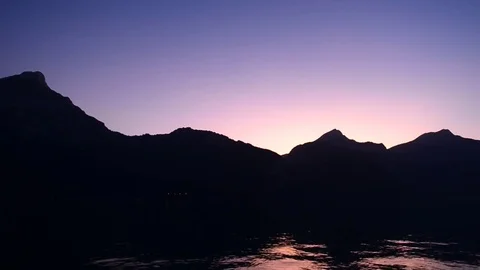 A gentle color of the setting sun. Stock Footage 79529328