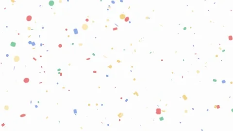 Gentle falling confetti in soft pastel colors creating a whimsical atmosphere fe Stock Footage 340685646