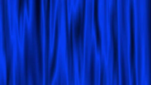 Gentle Flowing Blue Curtain Loop Animation. Soft Curtain Fabric Movement Stock Footage 345300390