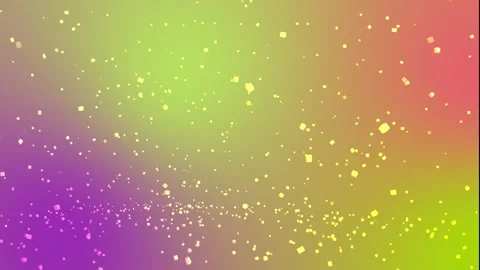 Gentle gradient background with floating yellow cubes and subtle particles anima Video stock 319826446