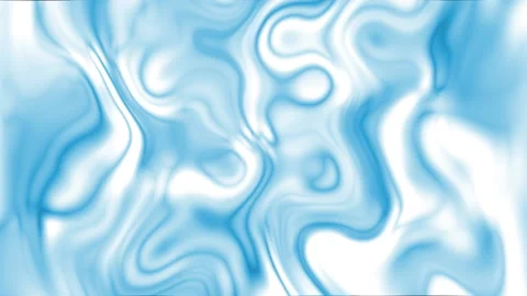 Gentle Light Blue Fluid Motion With Surreal Glassy Curving Stock Footage 147334949