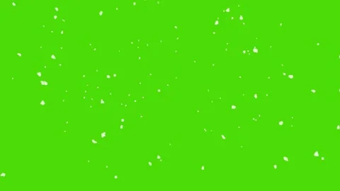 Gentle light snow falling slowly on green screen chroma key loop animation Stock Footage 321009053