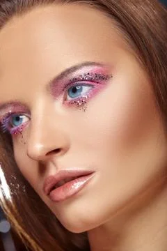 Gentle makeup Stock Photos