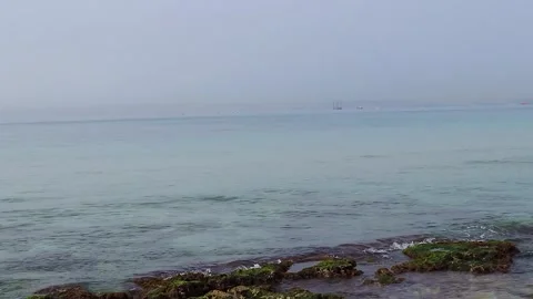 Gentle Mediterranean waves Stock Footage 271576435