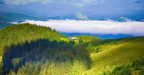 Gentle misty mountains  timelapse. Stock Footage 170757620