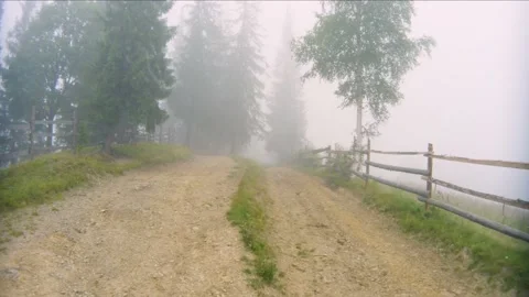 Gentle misty mountains  timelapse. Stock Footage 170794611
