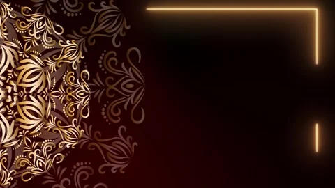 Gentle Motion Motion Astral Bloom Mandala Ramadan Background Stock Footage 327721047