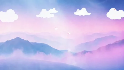 Gentle Mountain Scenery Video stock 306206107