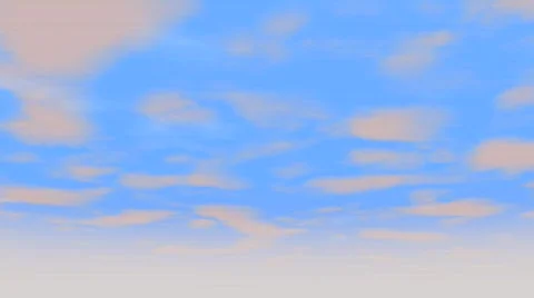 Gentle moving clouds against bright blue sky Video stock 591323