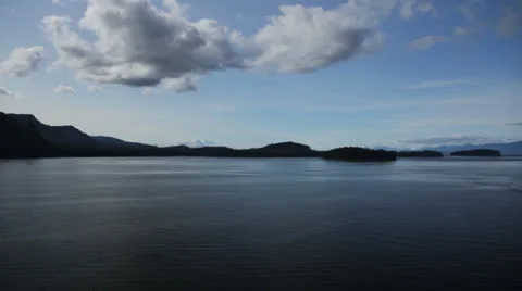 Gentle ocean with islands Stock Footage 26202056