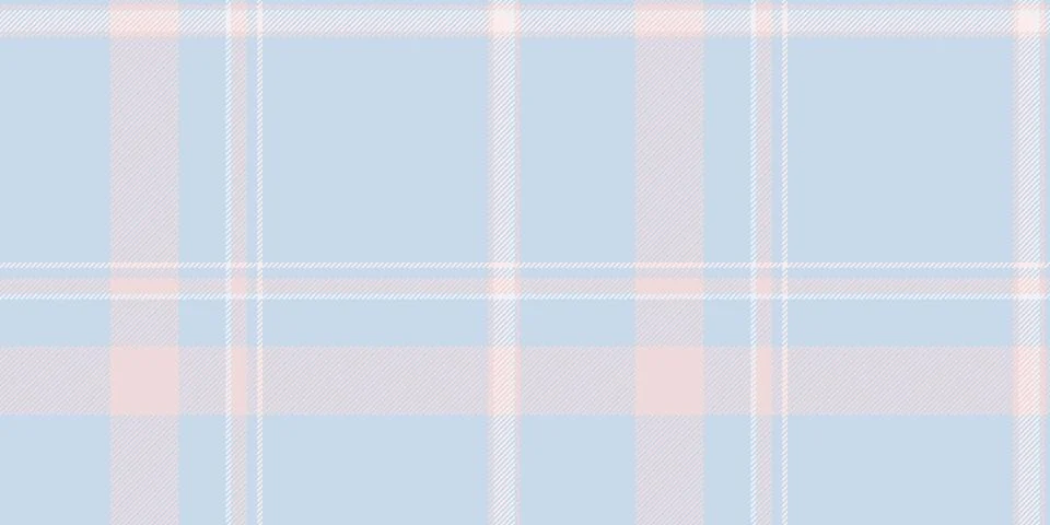 Gentle pastel plaid pattern with a light blue background. Classic tartan desi Illustrazione stock