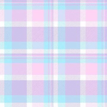 Gentle pastel plaid pattern. Seamless checkered design in soft shades. Perfec イラスト素材