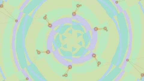 Gentle Pastel Spiral Network Visualization Vidéo 332126547