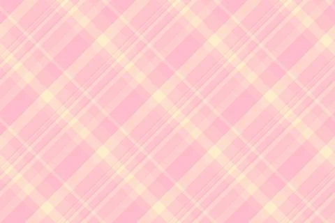 Gentle pink plaid pattern. Seamless diagonal design, ideal for backgrounds, t Stock Illustration