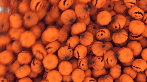Gentle Pumpkins Falling Transparent Alpha Stock Footage 316894637