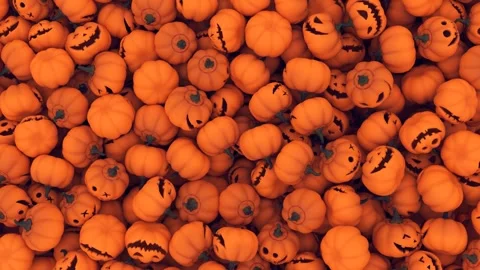 Gentle Pumpkins Falling Transparent Alpha Stock Footage 317803986