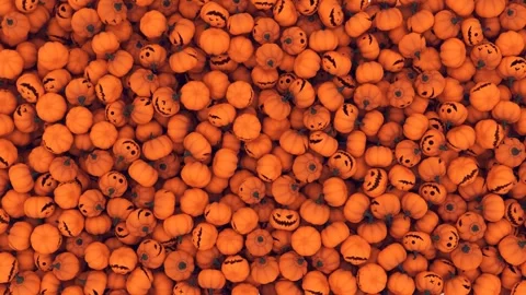 Gentle Pumpkins Falling Transparent Alpha Clip Stock Footage 318217436