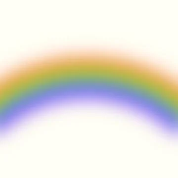 Gentle Rainbow Arc with Soft Blending Stock Illustration