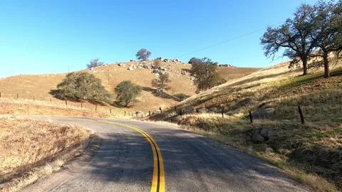 A Gentle Ride on the White River Road in California Video stock 259356293