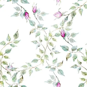 Gentle roses pattern Stock-Illustration