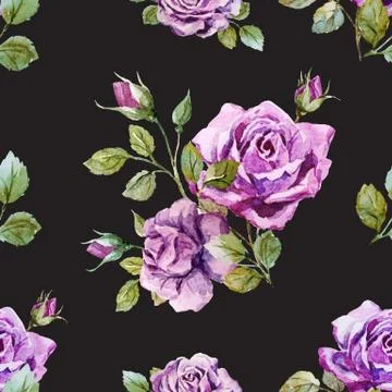 Gentle roses pattern Stock Illustration
