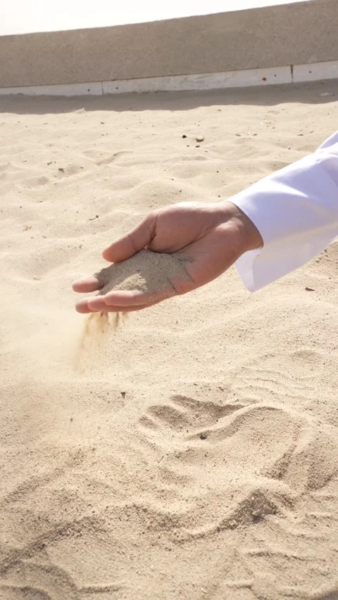 Gentle Sand Interaction Stock Footage 315787252