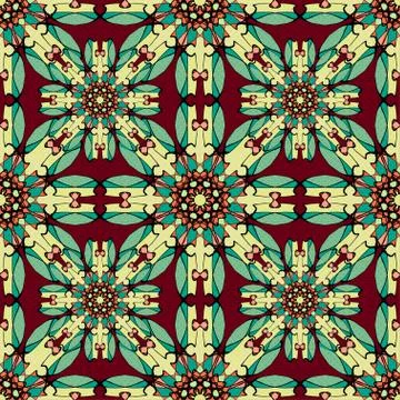 Gentle seamless pattern on a light background vintage ethnic ornament vector  Illustrazione stock